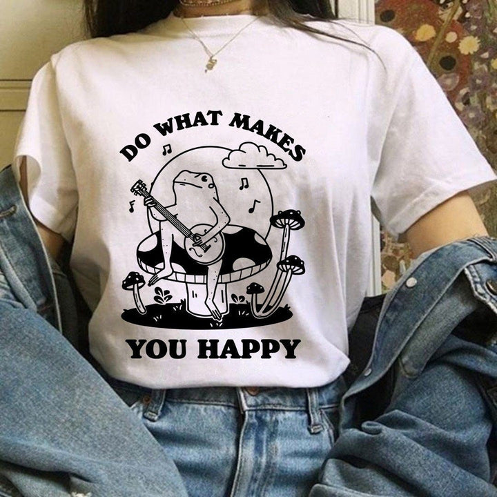 'Do What Makes You Happy' Frog Tshirt - T-shirts - Kinder Planet Company