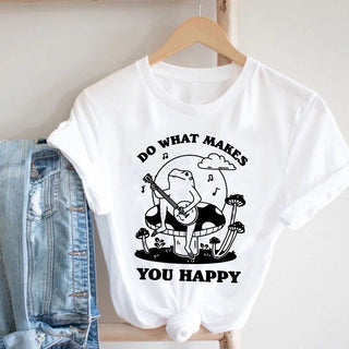 'Do What Makes You Happy' Frog Tshirt - T-shirts - Kinder Planet Company