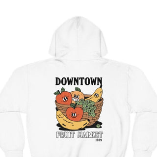'Downtown Fruit Market' Colorful Hoodie - Sweatshirts & Hoodies - Kinder Planet Company