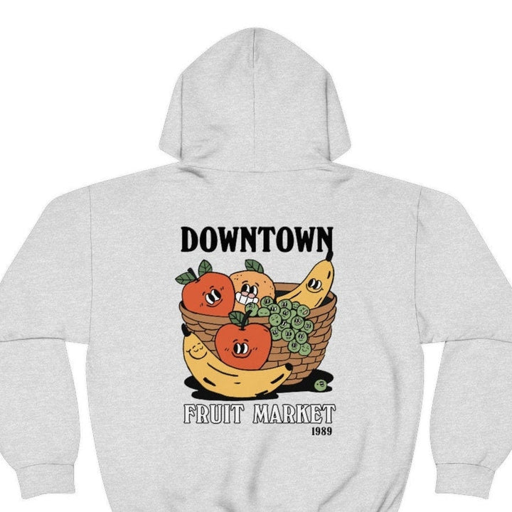 'Downtown Fruit Market' Colorful Hoodie - Sweatshirts & Hoodies - Kinder Planet Company