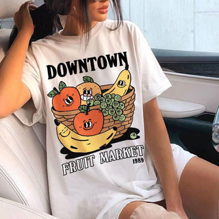 'Downtown Fruitmarket' Tshirt - T-shirts - Kinder Planet Company