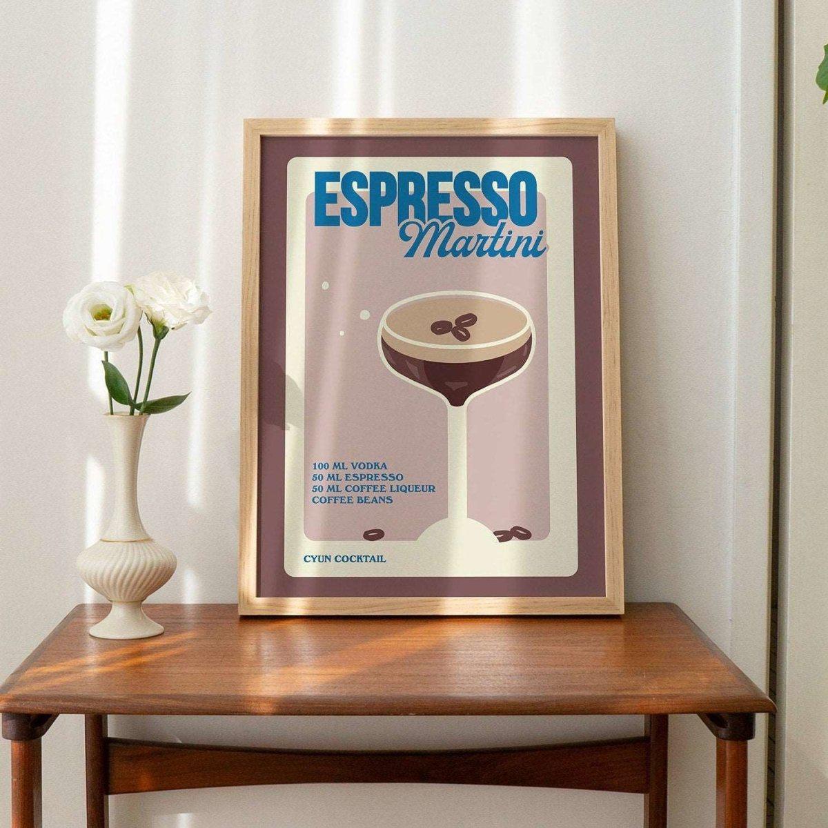 'Espresso Martini' Cocktail Recipe Print - Kinder Planet Company