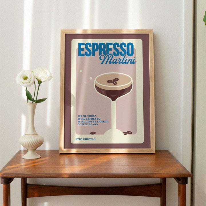 'Espresso Martini' Cocktail Recipe Print - Kinder Planet Company