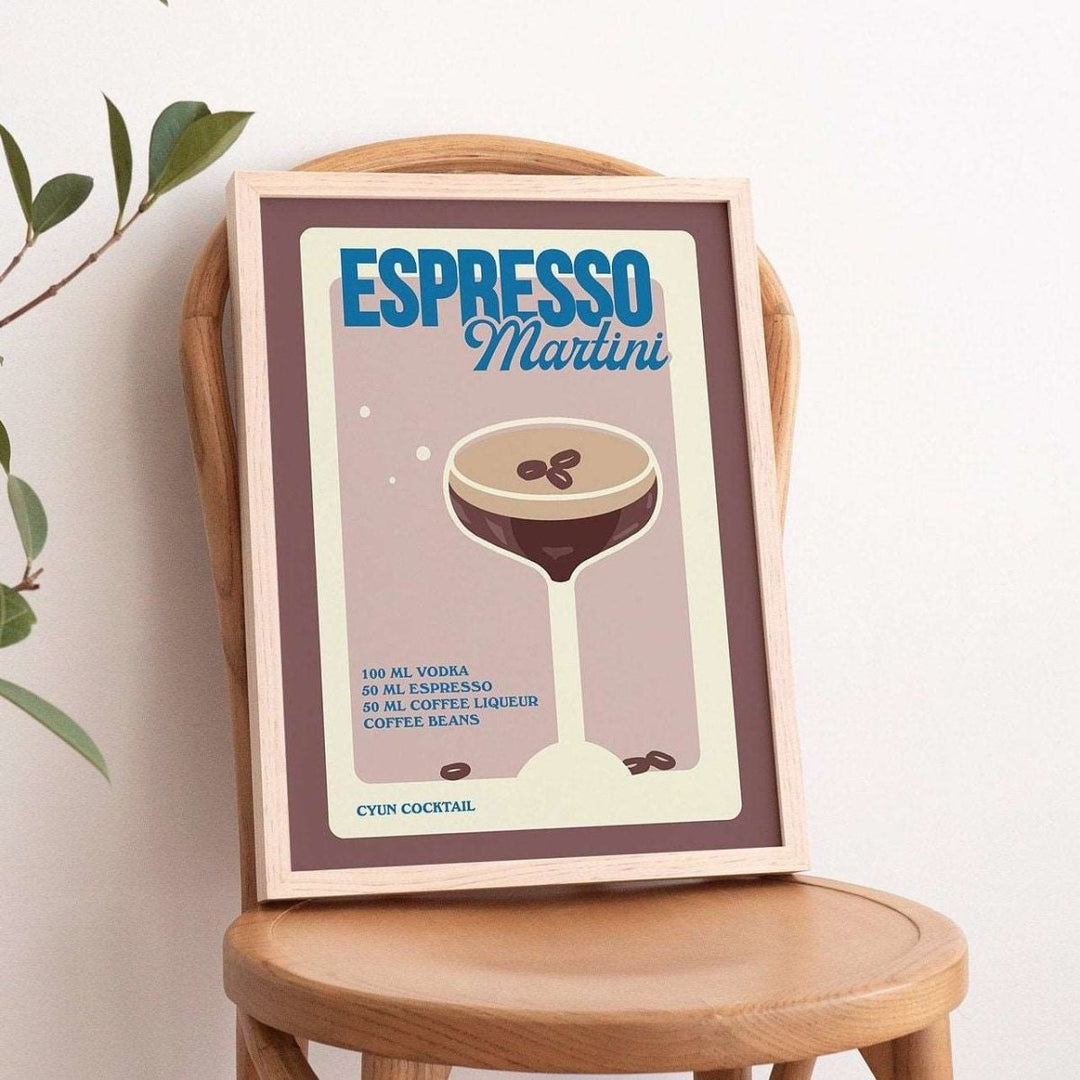 'Espresso Martini' Cocktail Recipe Print - Kinder Planet Company