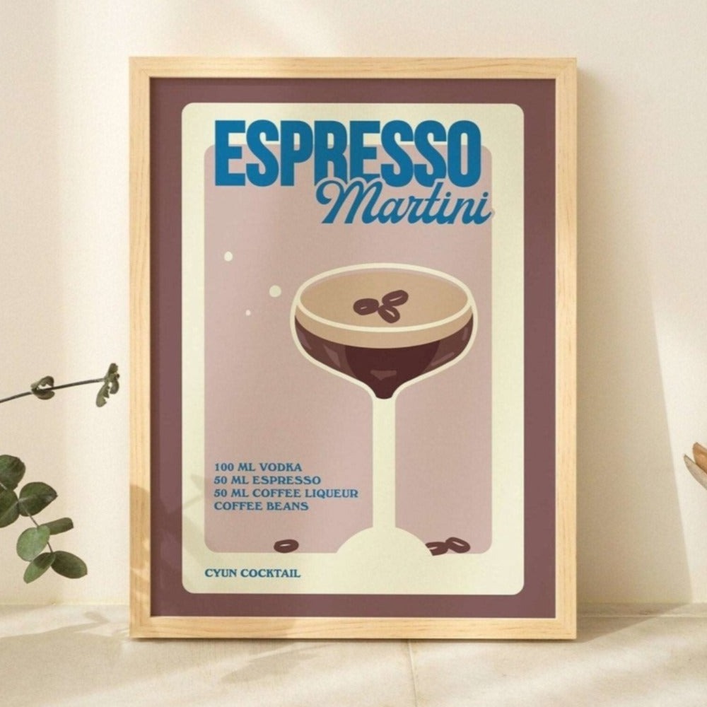 'Espresso Martini' Cocktail Recipe Print - Kinder Planet Company