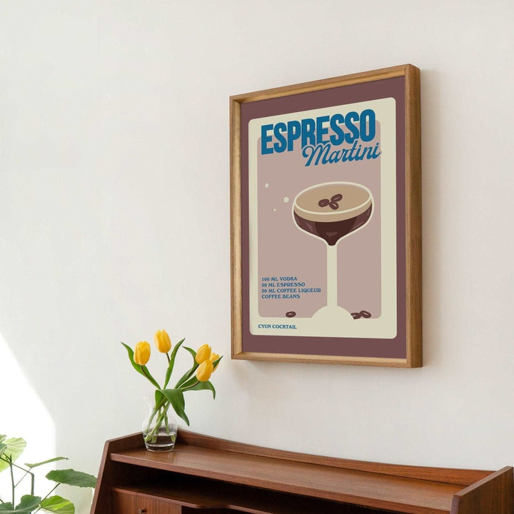 'Espresso Martini' Cocktail Recipe Print - Kinder Planet Company