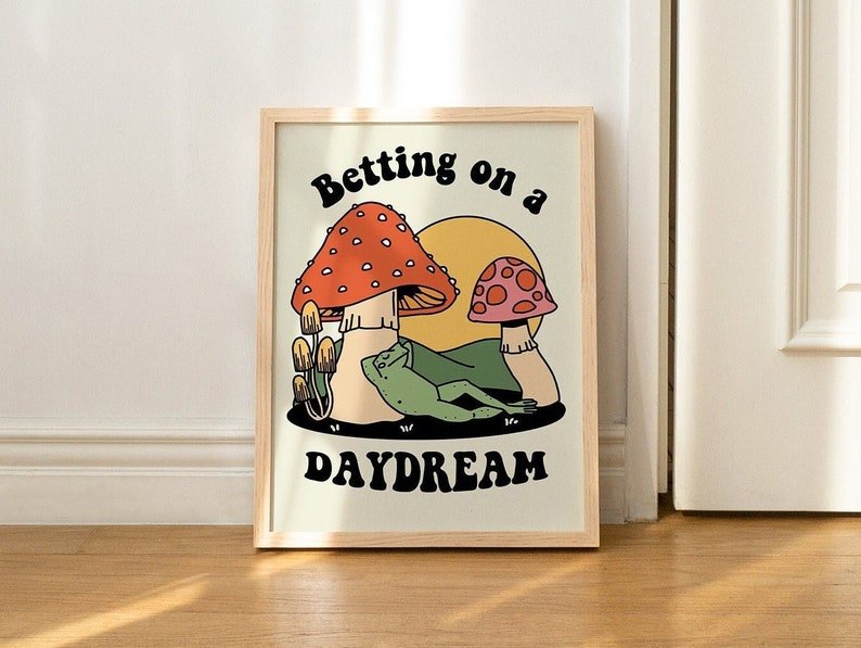 Framed "Betting On A Daydream" Print - Framed Prints - Kinder Planet Company