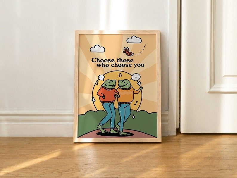 Framed "Choose Those Who Choose You" Print - Framed Prints - Kinder Planet Company