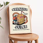 Framed "Creative Juice" Print - Framed Prints - Kinder Planet Company