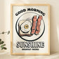 Framed "Good Morning Sunshine Breakfast" Print - Framed Prints - Kinder Planet Company