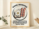 Framed "Good Morning Sunshine Breakfast" Print - Framed Prints - Kinder Planet Company