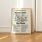 Framed "Grow With the Flow" Print - Framed Prints - Kinder Planet Company
