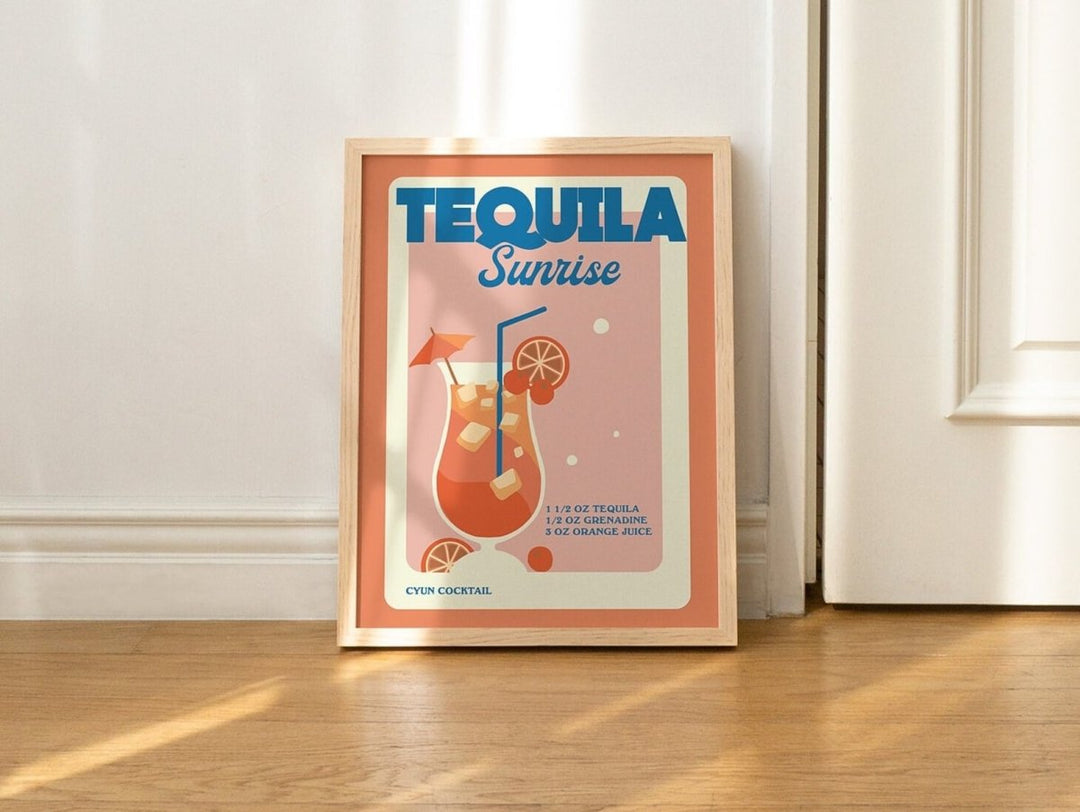 Framed "Tequila Sunrise" Print - Framed Prints - Kinder Planet Company