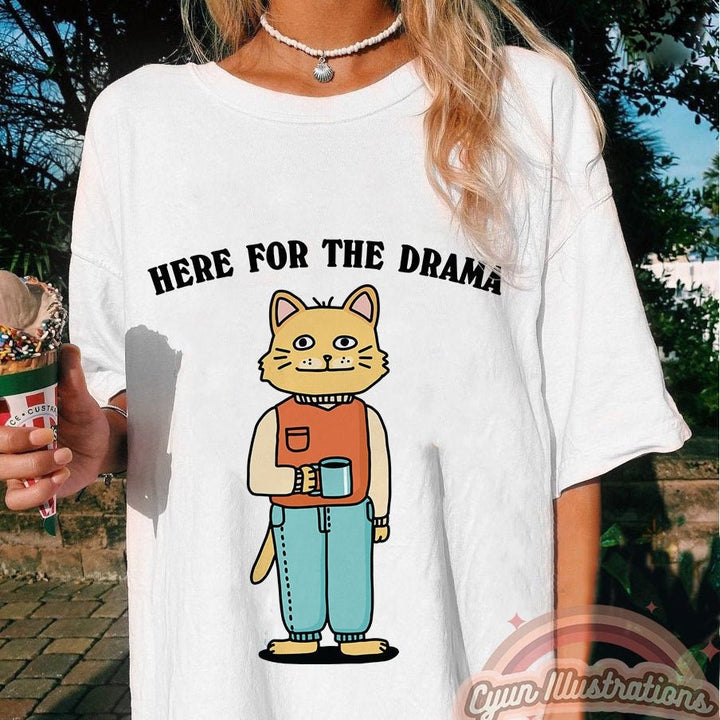 Funny Graphic Tee, Cat Meme T - Kinder Planet Company