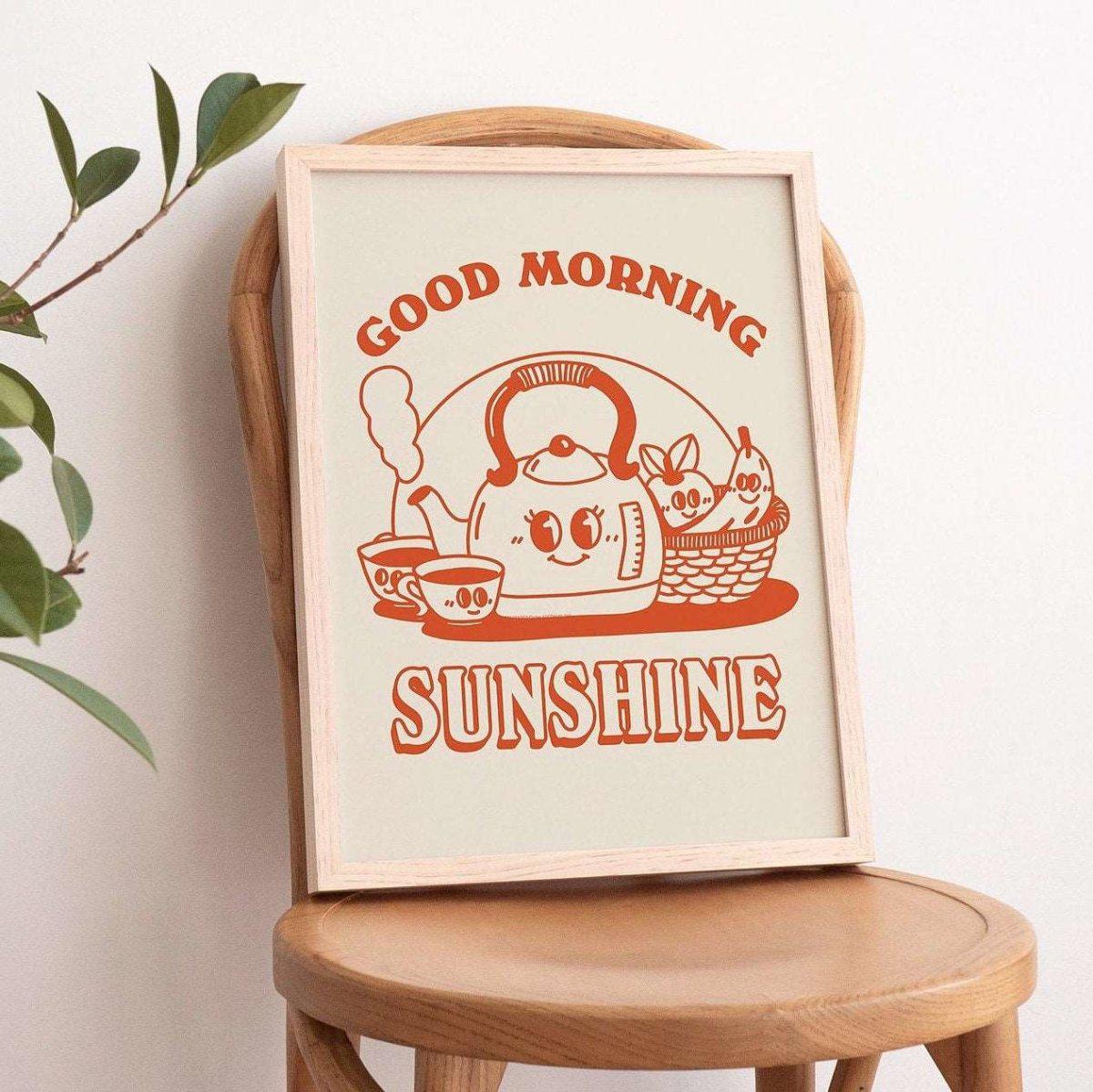 'Good Morning Sunshine' Kitchen Print - Art Prints - Kinder Planet Company