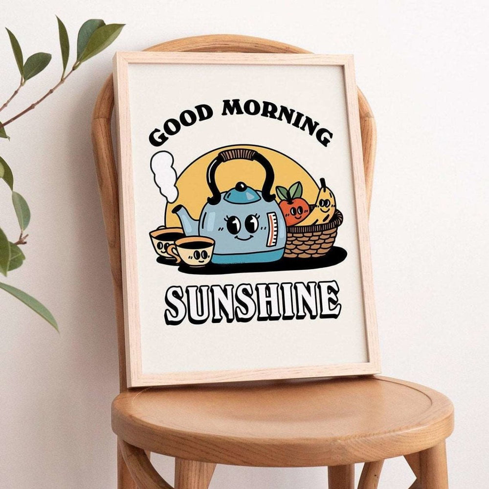'Good Morning Sunshine' Kitchen Print - Art Prints - Kinder Planet Company