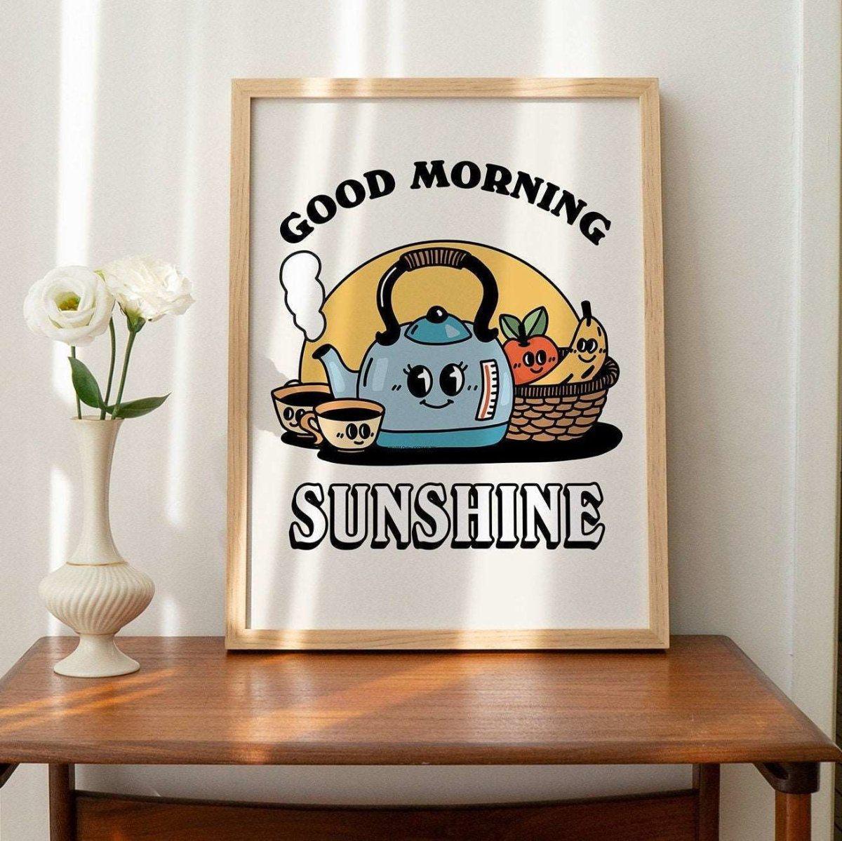 'Good Morning Sunshine' Kitchen Print - Art Prints - Kinder Planet Company