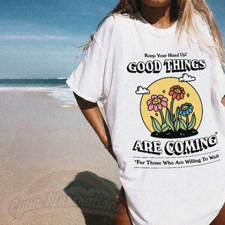 'Good Things Are Coming' Tshirt - T-shirts - Kinder Planet Company