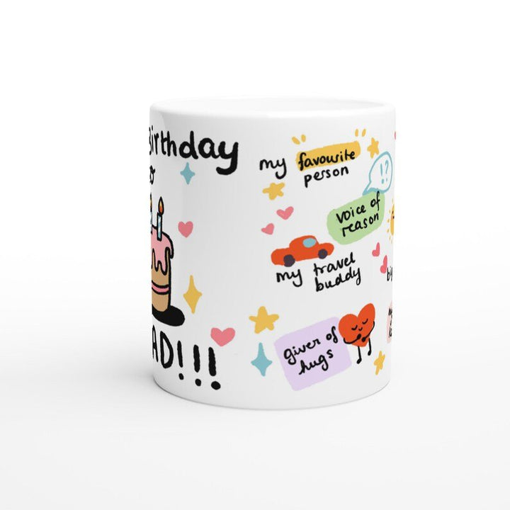 'Happy Birthday Dad' Mug - Mugs - Kinder Planet Company