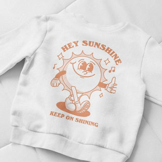 'Hey Sunshine' Front Print Sweatshirt - Sweatshirts & Hoodies - Kinder Planet Company