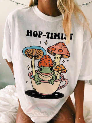 'Hop-Tomist' Frog Tshirt - T-shirts - Kinder Planet Company