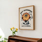 'Hey Sunshine' Retro Character Print