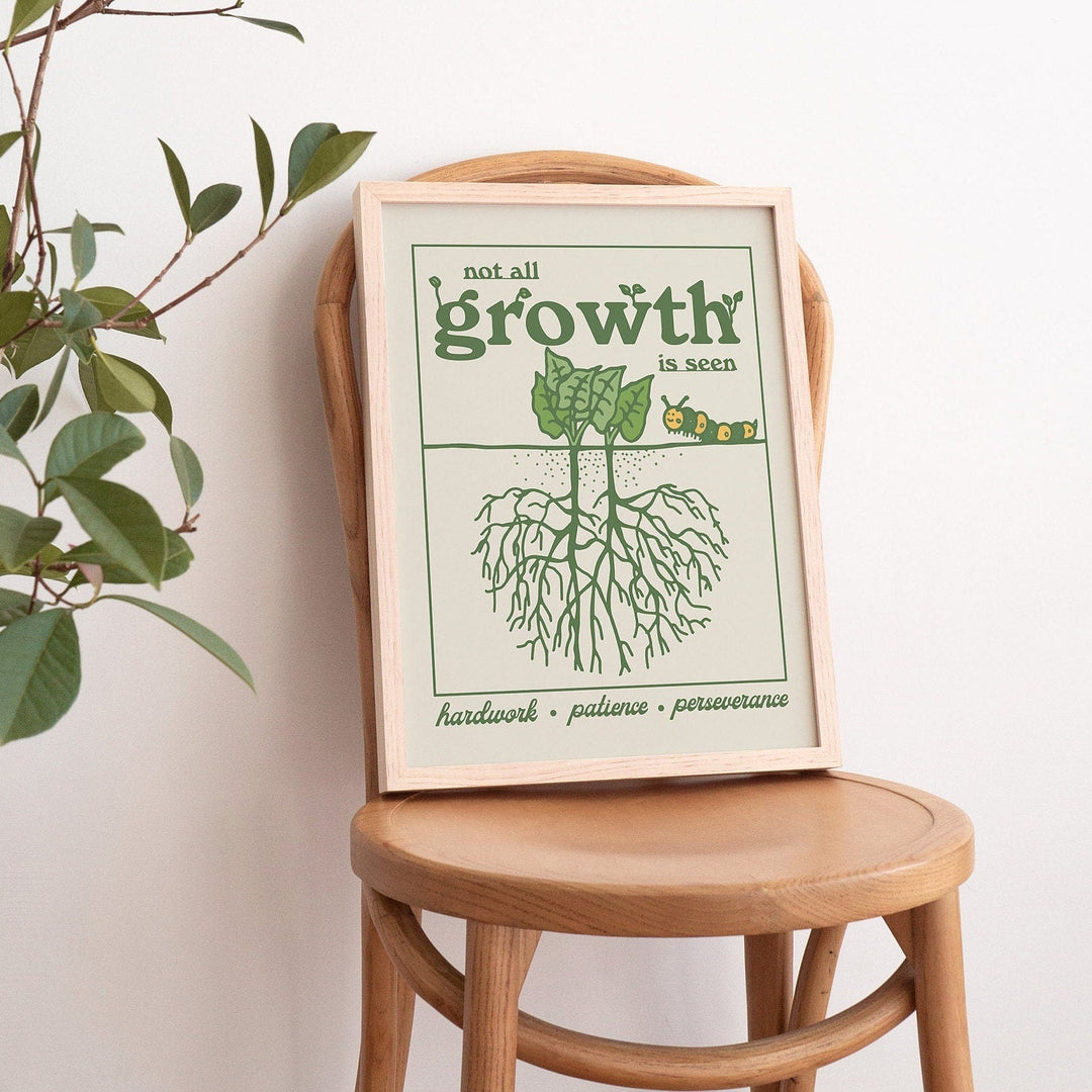 'Not All Growth Is Seen' Print