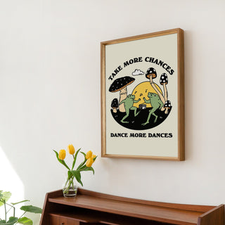 'Take More Chances' Frog Print