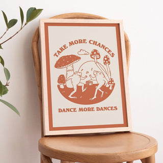 'Take More Chances' Frog Print