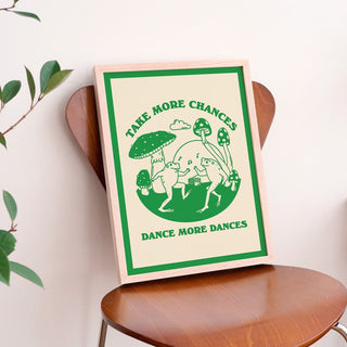 'Take More Chances' Frog Print