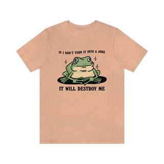 'It Will Destroy Me' Crying Frog Tshirt - T-shirts - Kinder Planet Company