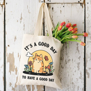 'It's a Good Day To Have a Good Day' Tote Bag - Tote Bags & Phone Cases - Kinder Planet Company