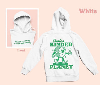 'Kinder Planet' Aesthetic Retro Hoodie - Sweatshirts & Hoodies - Kinder Planet Company