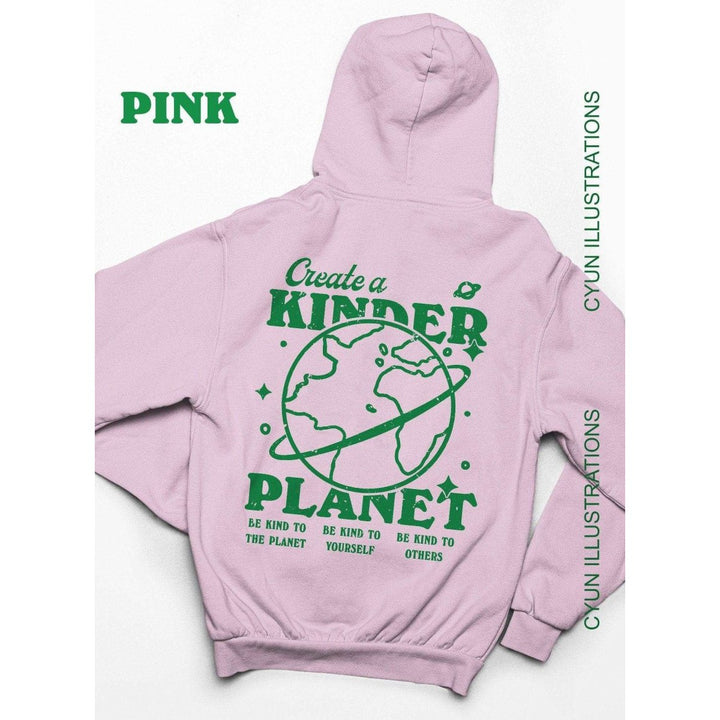 'Kinder Planet' Trendy Graphic Hoodie - Sweatshirts & Hoodies - Kinder Planet Company