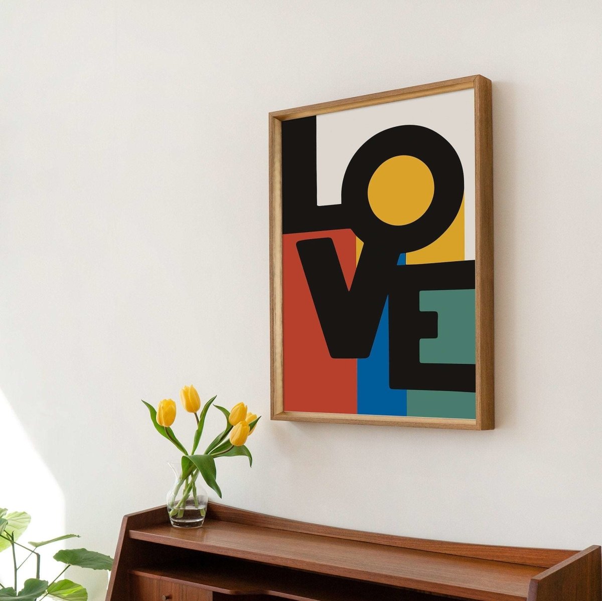 'Love' Colorful Typography Print - Art Prints - Kinder Planet Company