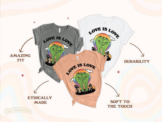 'Love Is Love' LGBTQ Tshirt - T-shirts - Kinder Planet Company