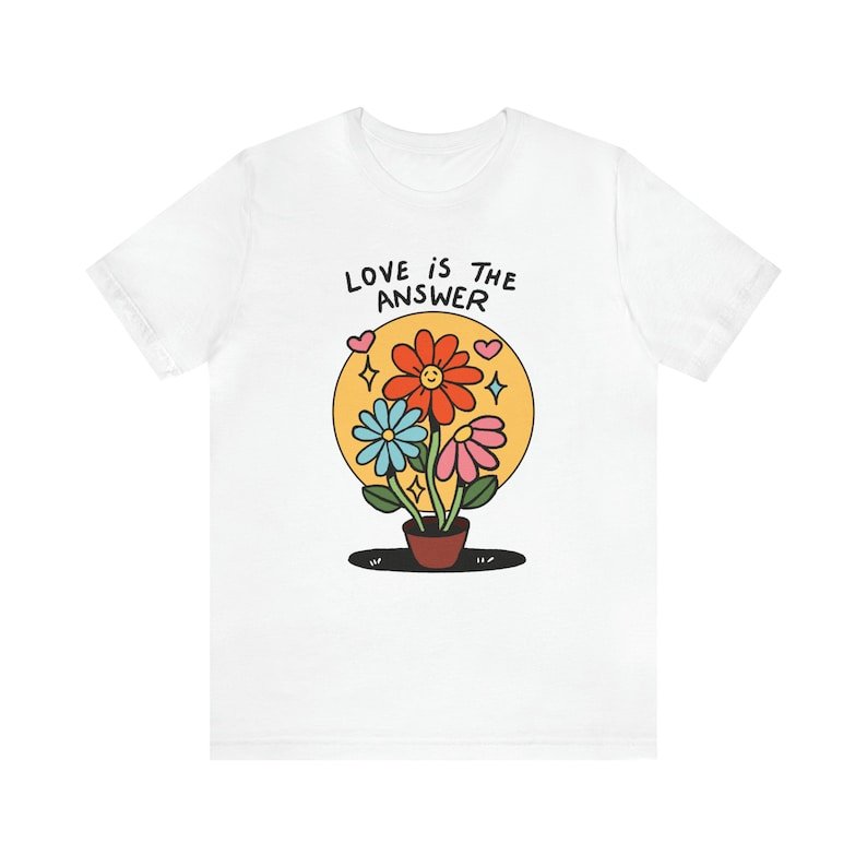 'Love Is The Answer' Tshirt - T-shirts - Kinder Planet Company