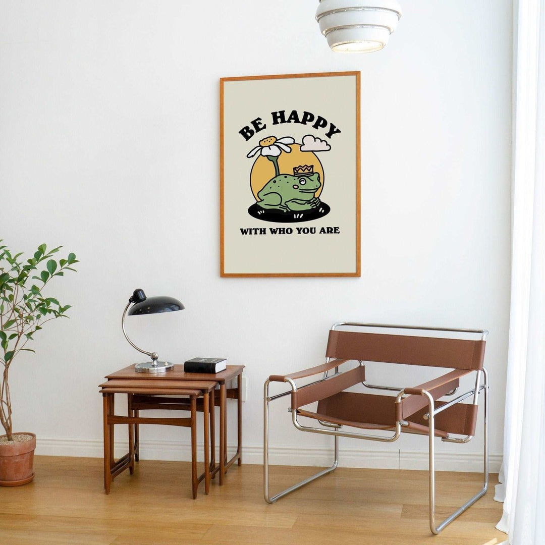 'Love Yourself' Cute Frog Print - Art Prints - Kinder Planet Company