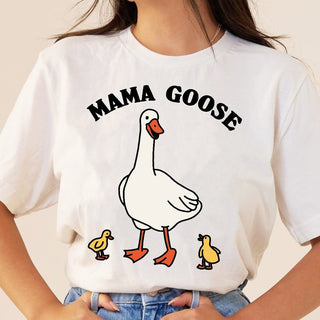 'Mama Goose' Retro Mom Tshirt - T-shirts - Kinder Planet Company