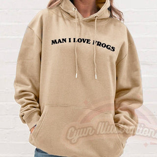 'Milf Man I Love Frogs' Hoodie - Sweatshirts & Hoodies - Kinder Planet Company