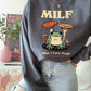 'Milf Man I Love Frogs' Sweatshirt - Sweatshirts & Hoodies - Kinder Planet Company