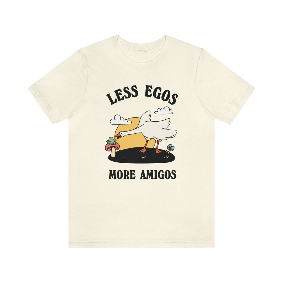 'More Egos Less Amigos' Frog And Goose Tshirt - T-shirts - Kinder Planet Company