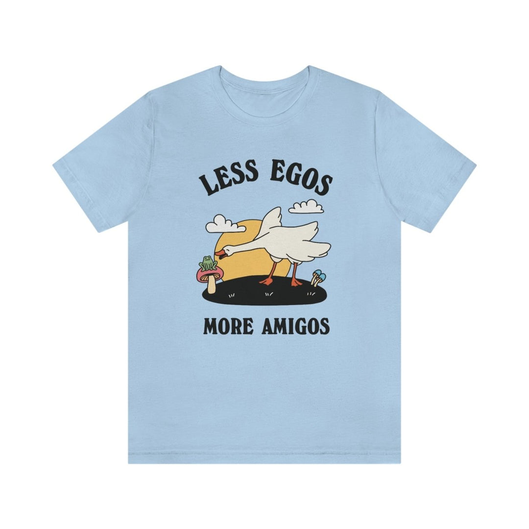 'More Egos Less Amigos' Frog And Goose Tshirt - T-shirts - Kinder Planet Company