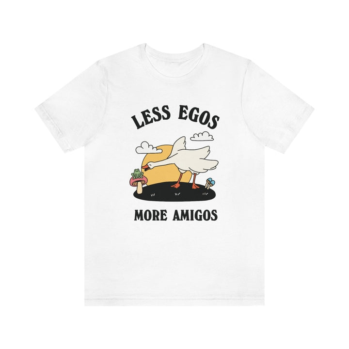 'More Egos Less Amigos' Frog And Goose Tshirt - T-shirts - Kinder Planet Company