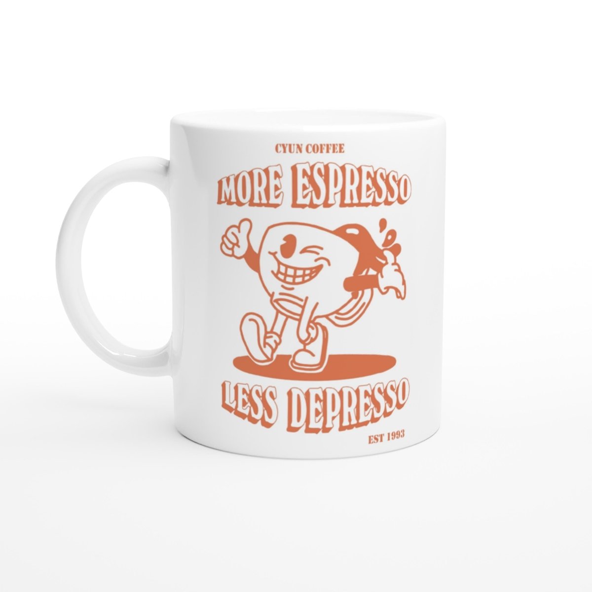 'More Espresso Less Depresso' Coffee Mug - Mugs - Kinder Planet Company