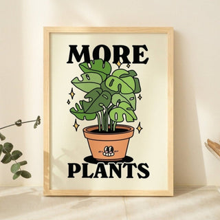 'More Plants' Print - Art Prints - Kinder Planet Company