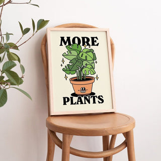 'More Plants' Print - Art Prints - Kinder Planet Company