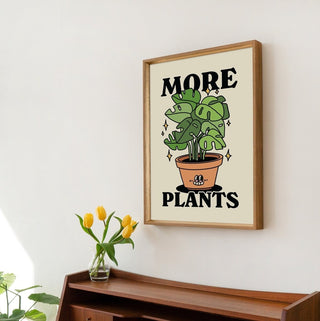 'More Plants' Print - Art Prints - Kinder Planet Company