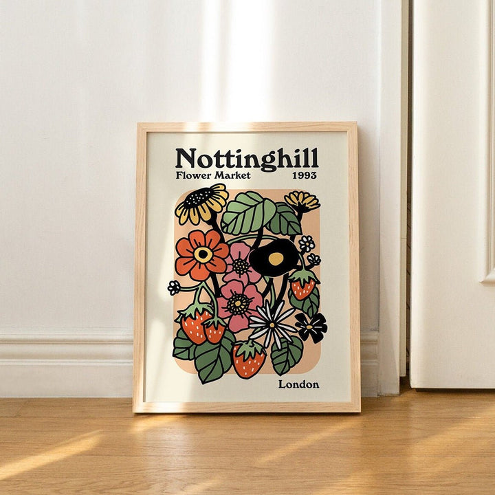 'Nottinghill Flower Market' Botanical Print - Art Prints - Kinder Planet Company