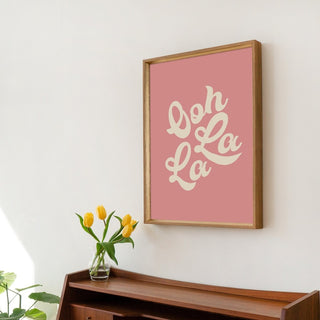 'Ooh La La' Retro French Wall Print - Art Prints - Kinder Planet Company